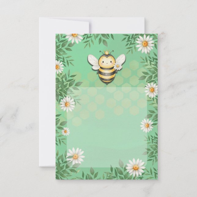 Petite carte de remerciements d'abeilles buzz (Devant)