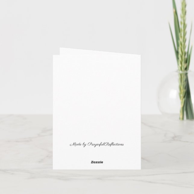 Petite Carte de remerciements pliée de 4 po x 5,6  (Dos)