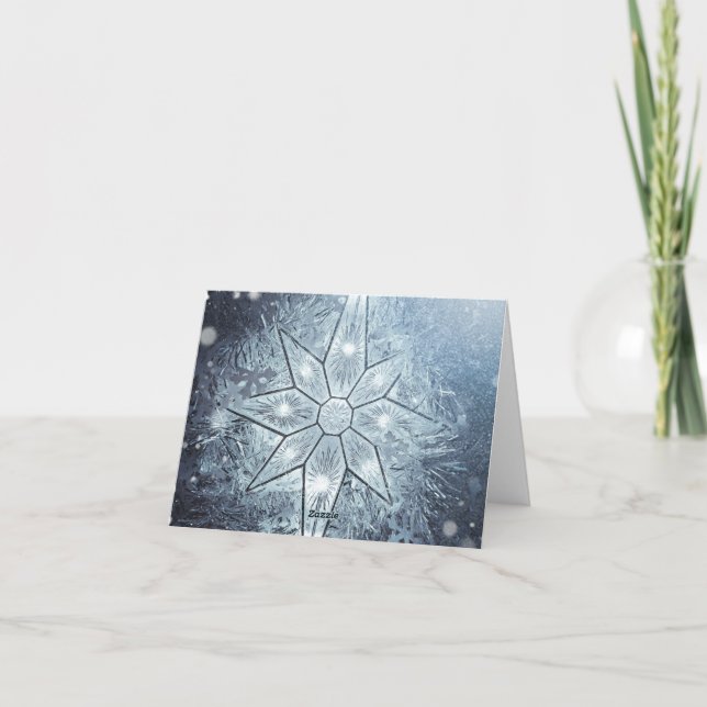 Petite carte de vacances pliée 4" x 5,6" (Dos)