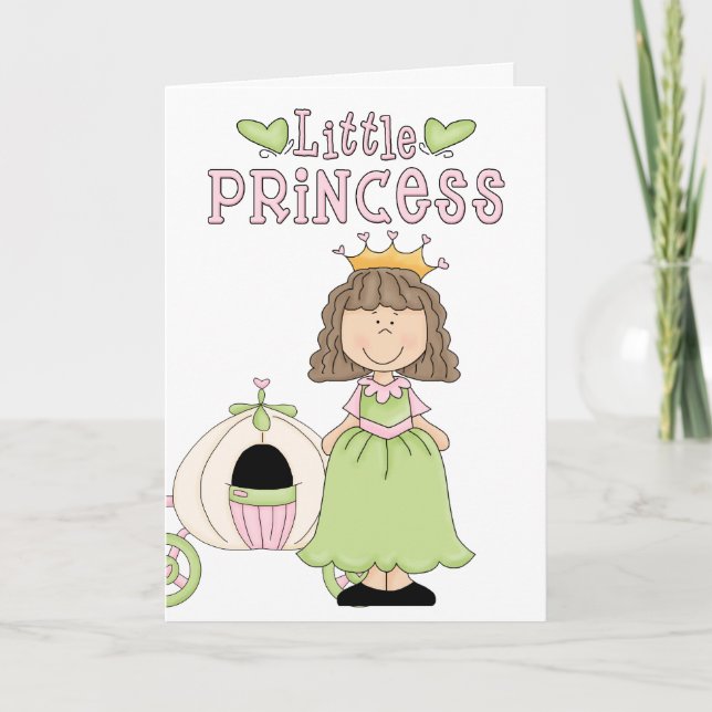 Petite carte de voeux de princesse Birthday (Devant)