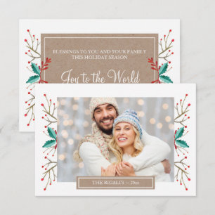 Petite carte de voeux pour la famille de Noël