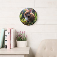 "Petite Charm: The Brown and White Zwarf Bunny"