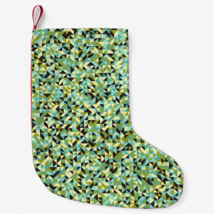 Petite Chaussette De Noël Abstract Geometric Pattern generative computationa