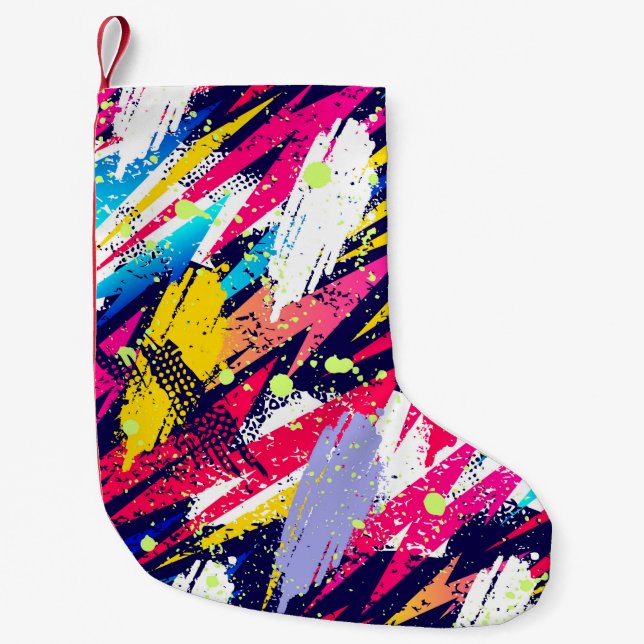 Petite Chaussette De Noël Abstract seamless pattern. Creative background wit (Devant)