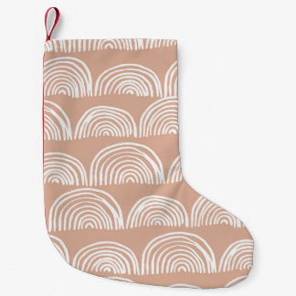 Petite Chaussette De Noël Abstrait motif sans couture dessiné à la main.