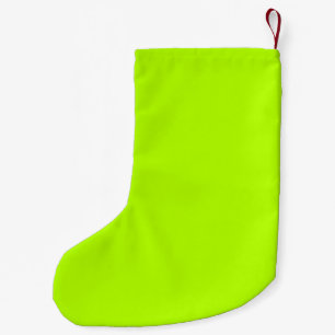 Petite Chaussette De Noël Accent vert à chaux électrique prêt à Customiser
