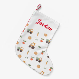 Petite Chaussette De Noël Agritourisme jardin aquarelle Motif amusant