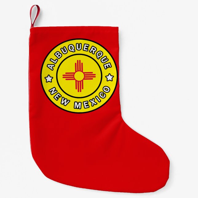 Petite Chaussette De Noël Albuquerque Nouveau-Mexique (Devant)