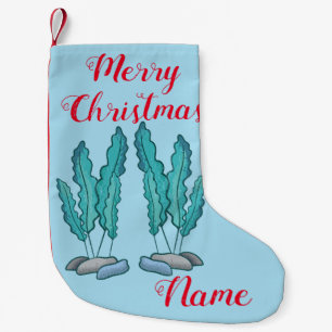 Petite Chaussette De Noël Algues bleues Thunder_Cove
