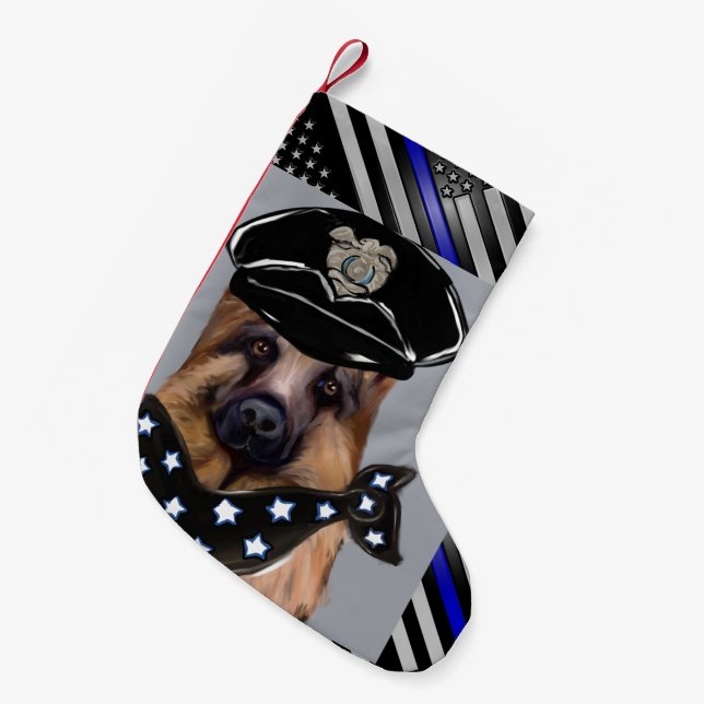 PETITE CHAUSSETTE DE NOËL ALMAN SHEPHERD (Devant (Accrochage))