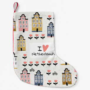 Petite Chaussette De Noël Amsterdam ville architecture vélos tulips coulisse