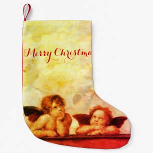 Petite Chaussette De Noël ANGES / Cherubs ailés, Nuages Raffaello Sanzio