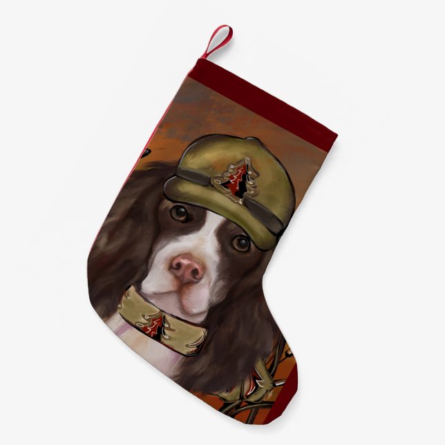 Petite Chaussette De Noël Anglais Springer Spaniel (Devant (Accrochage))