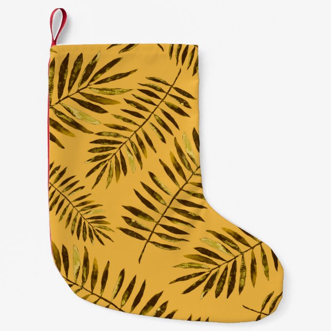 Petite Chaussette De Noël Aquarelle motif sans couture avec coloré abstrait (Devant)