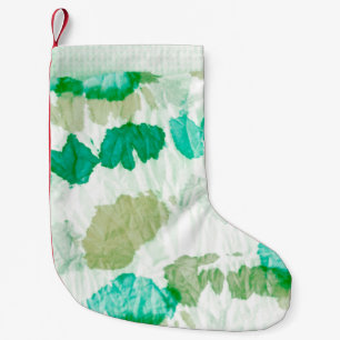 Petite Chaussette De Noël Aquarelle Texture. Frotte. Abstrait Splash. Cravat