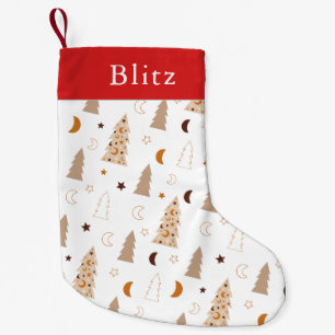 Petite Chaussette De Noël Arbre de Noël chic et branché Boho