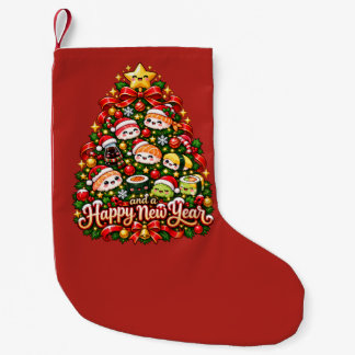 Petite Chaussette De Noël Arbre de Noël en Sushi Kawaii