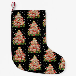 Petite Chaussette De Noël Arbre de Noël Panda Rouge Animal Lumière Noël Fête