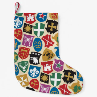 Petite Chaussette De Noël Armoiries : Arrière - plan héraldique.