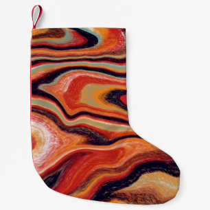 Petite Chaussette De Noël Arrière - plan abstrait coloré est fabriqué dans l