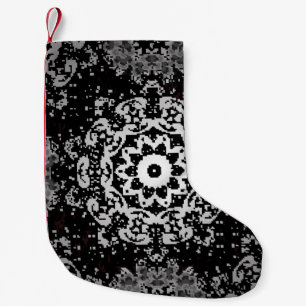 Petite Chaussette De Noël arrière - plan Brown. Arrière - plan Doodle en vin