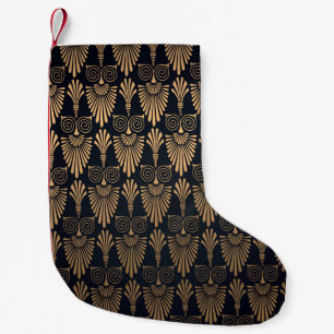 Petite Chaussette De Noël Art Déco Black Gold : Retro.