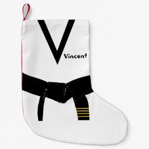 Petite Chaussette De Noël Arts martiaux 4e degré Ceinture noire