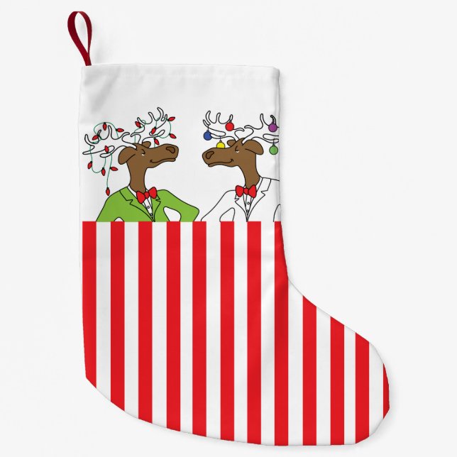 Petite Chaussette De Noël Attraction de Noël de l'orignal (Devant)