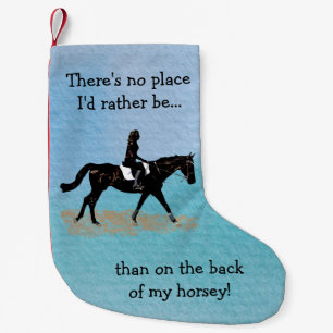 Petite Chaussette De Noël Aucun endroit je serais plutôt - cheval équestre