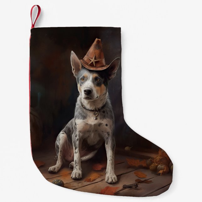 Petite Chaussette De Noël Australie Citrouilles de bétail Halloween effroi (Devant)