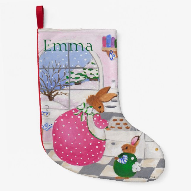 Petite Chaussette De Noël Baker Bunny Stocking (Devant)