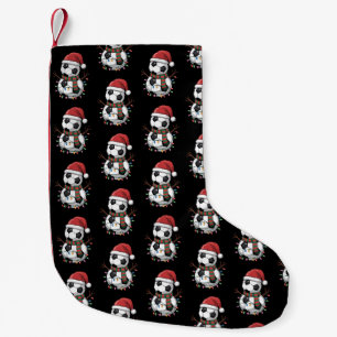 Petite Chaussette De Noël Balle de football de Noël Bonhomme de neige Lumièr