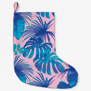 Petite Chaussette De Noël Bandes de papier numérique tropicale étoiles