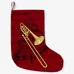 Petite Chaussette De Noël Bas de musique de trombone (basse)