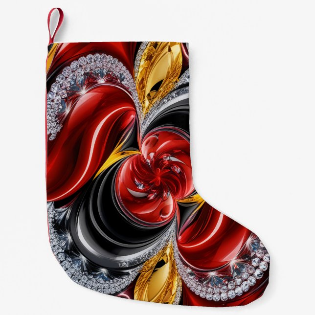 Petite Chaussette De Noël Bas de Noël aux couleurs allemandes (Devant)