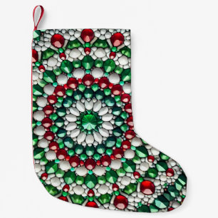Petite Chaussette De Noël Bas de Noël aux couleurs italiennes