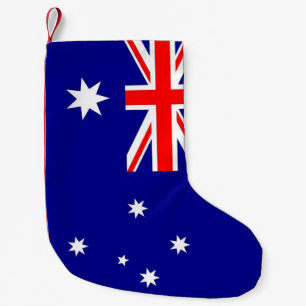 Petite Chaussette De Noël Bas de Noël avec drapeau d'Australie