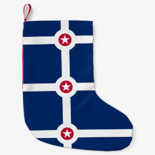 Petite Chaussette De Noël Bas de Noël avec drapeau d'Indianapolis