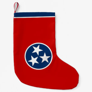 Petite Chaussette De Noël Bas de Noël avec drapeau du Tennessee