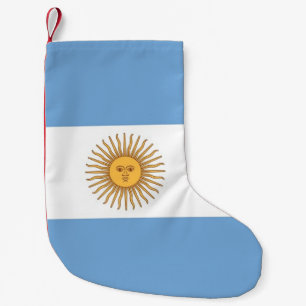 Petite Chaussette De Noël Bas de Noël avec le drapeau d'Argentine