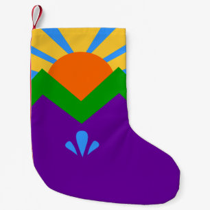 Petite Chaussette De Noël Bas de Noël avec le drapeau de Manitou Springs