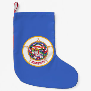 Petite Chaussette De Noël Bas de Noël avec le drapeau du Minnesota
