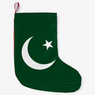 Petite Chaussette De Noël Bas de Noël avec le drapeau du Pakistan