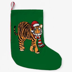 Petite Chaussette De Noël Bas de tigre de Noël