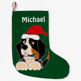 Petite Chaussette De Noël Bas drôle de Noël de chien de montagne de Bernese