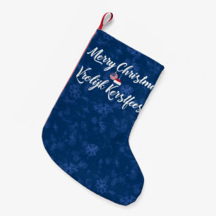 Petite Chaussette De Noël Bas néerlandais bilingue de Noël d'Américain