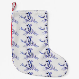 Petite Chaussette De Noël Bas pourpre de grenouille