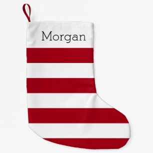 Petite Chaussette De Noël Bas rayé rouge
