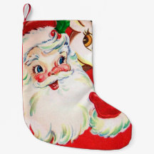 Bas vintage de décor de renne de Père Noël de Noël