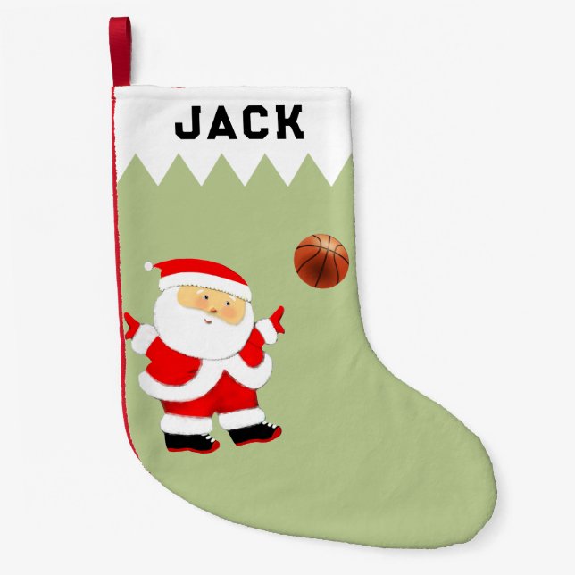 Petite Chaussette De Noël Basket (Devant)